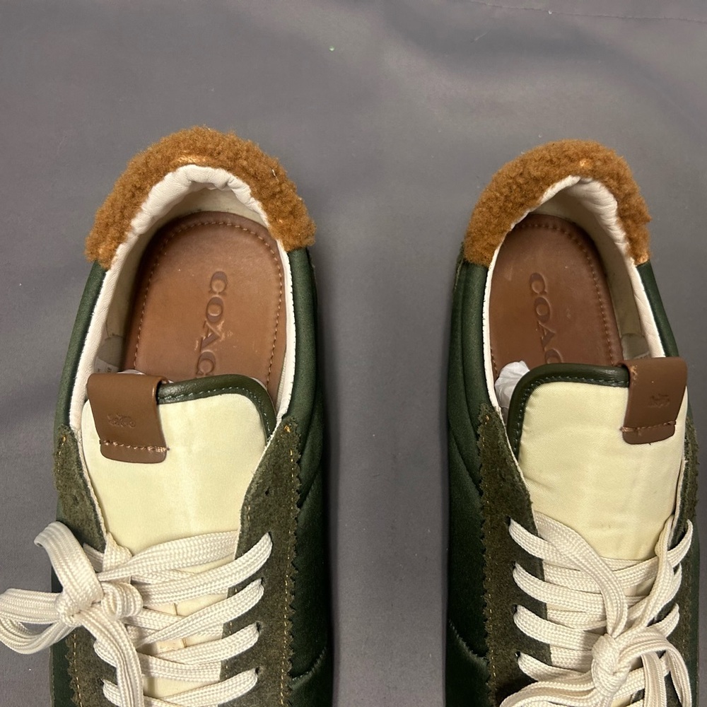 COACH Mens Green Low Top Fashion Sneakers G1294 Men's Sz.13. - Picture 9 of 10
